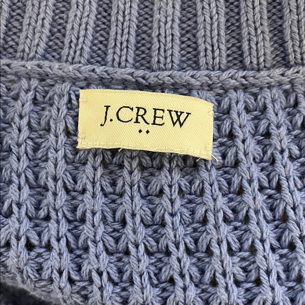 Women's J. Crew V-neck Fisherman Sweater, Heavyweight Chunky Cable Knit Small - Picture 4 of 6
